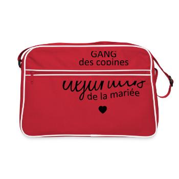 Gang des copines de la mariée - Sac Retro - rouge/blanc - Devant