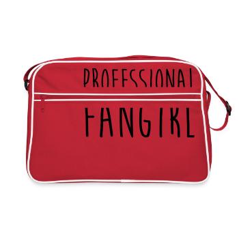 Professional Fangirl - Retro Bag - red/white - Front