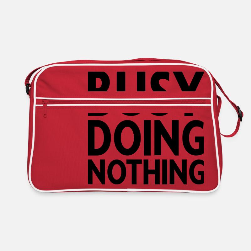 Busy doing nothing Retro Tasche
