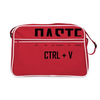 Paste Ctrl V - Père fils Chemise - Sac Retro - rouge/blanc - Devant