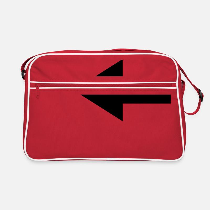 Pfeil links Retro Tasche