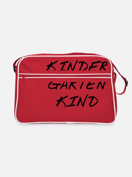 enfant de maternelle - Sac Retro - rouge/blanc - Devant