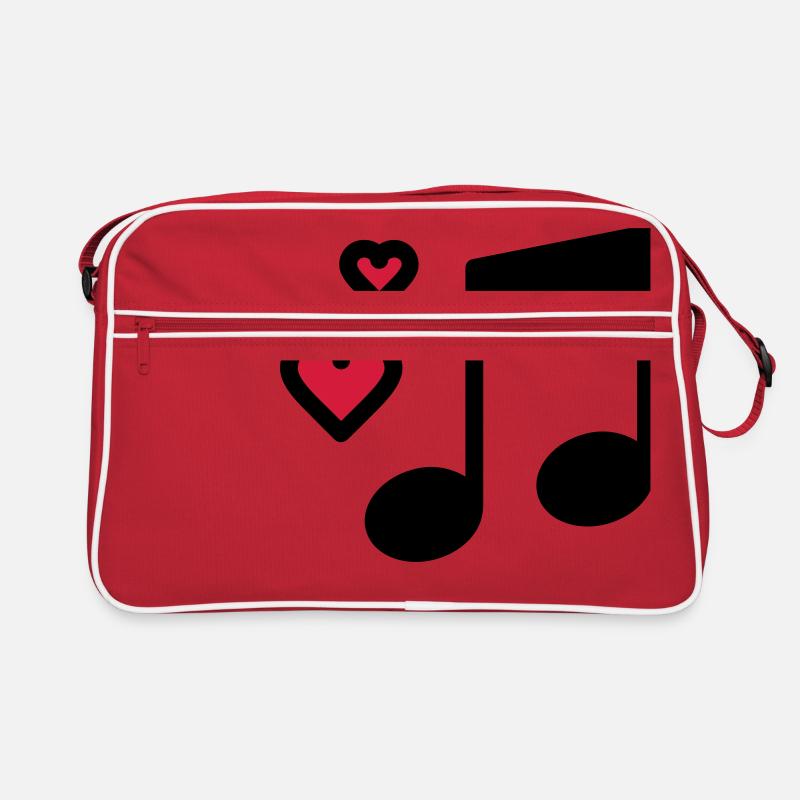 Note de musique romantique Sac Retro