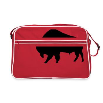 Bison - Retro Bag - red/white - Front