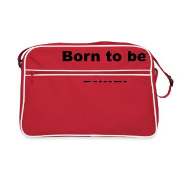 Né pour être un enfant - Sac Retro - rouge/blanc - Devant