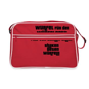 Dice for the dice god - Retro Bag - red/white - Front