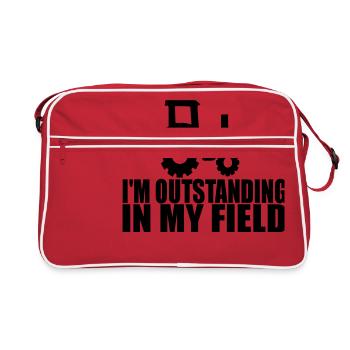 im remarquable dans mon domaine 2 - Sac Retro - rouge/blanc - Devant