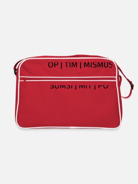 optimism - Retro Bag - red/white - Front