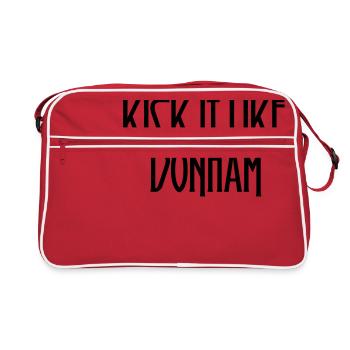 Kick it like Bonham - Retro Bag - red/white - Front