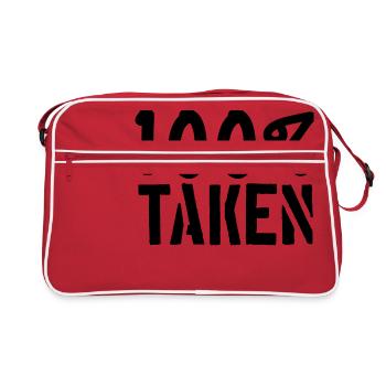 100 pour cent taken pardon amour amour couple pae - Sac Retro - rouge/blanc - Devant