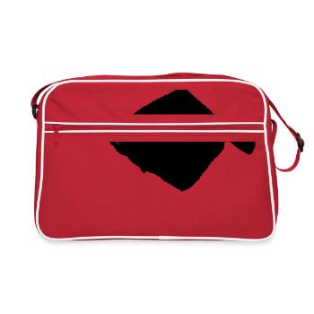 Steinbutt - Retro Tasche - Rot/Weiß - Vorne