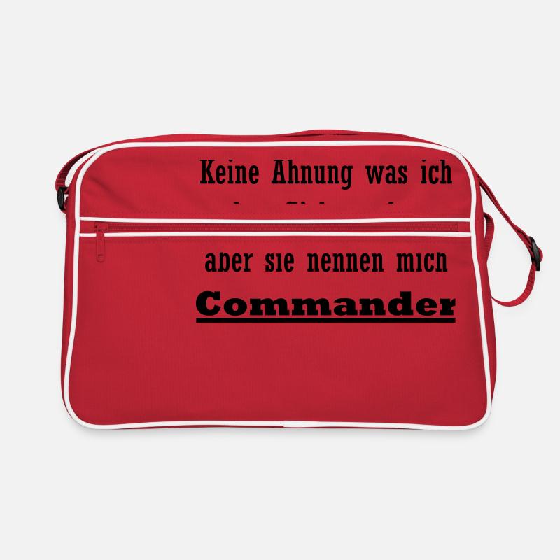 Commander is my profession Retro Bag