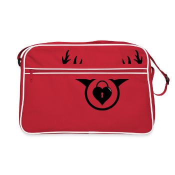 Cocu - Le cadeau d'anniversaire de l'homme à cornes - Sac Retro - rouge/blanc - Devant