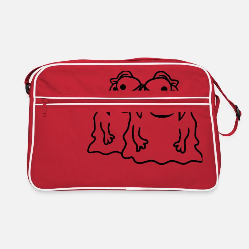 team 2 freunde paar glibber schleim ekelig schleim Retro Tasche