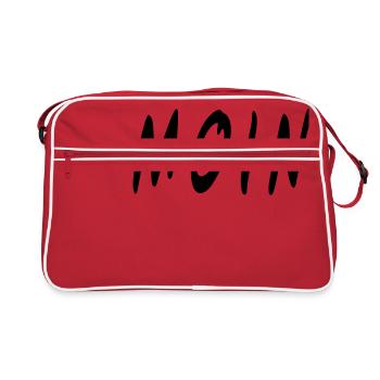MOINESTER - Sac Retro - rouge/blanc - Devant