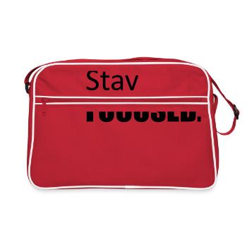 design concentré rester concentré koenig poster affiche - Sac Retro - rouge/blanc - Devant