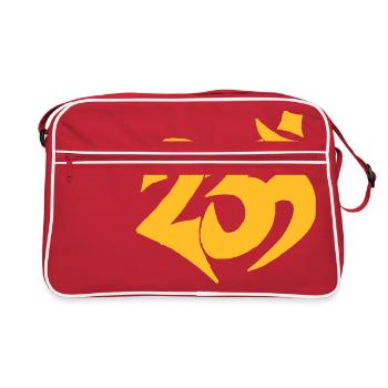 Tribu 23 ohm goa psy tekno - Sac Retro - rouge/blanc - Devant