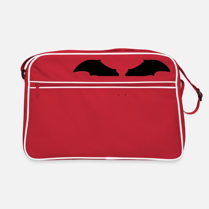2 ailes bat chien battant dessin animé comique drôle Sac Retro
