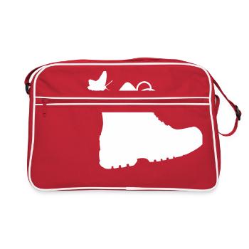 Hiking boot - Retro Bag - red/white - Front