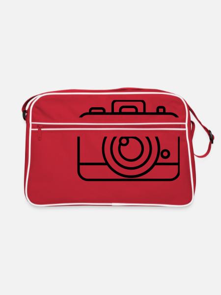 Appareil photo - Sac Retro - rouge/blanc - Devant