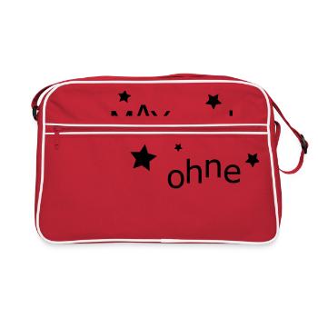 MAX mal ohne - Retro Tasche - Rot/Weiß - Vorne