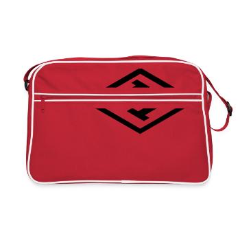 Cube Monogram Clear M TOP - Retro Bag - red/white - Front