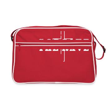 Club shirt "God save the rave" white - Retro Bag - red/white - Front