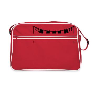 Blanchisserie - Sac Retro - rouge/blanc - Devant
