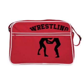 lutte lutte - Sac Retro - rouge/blanc - Devant