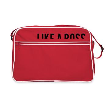 Like A Boss - Sac Retro - rouge/blanc - Devant