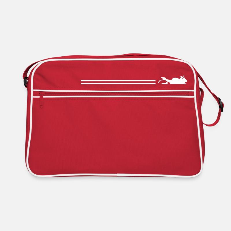 motorcycle racing line Retro Bag