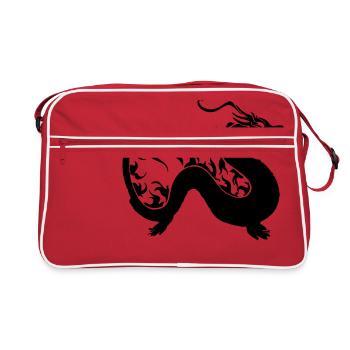 Dragon serpentait - Sac Retro - rouge/blanc - Devant
