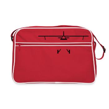 Avion - Fly - Sac Retro - rouge/blanc - Devant