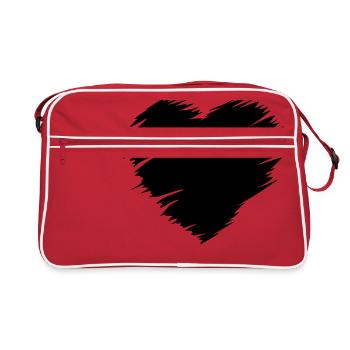 Coeur - Coeur - Sac Retro - rouge/blanc - Devant