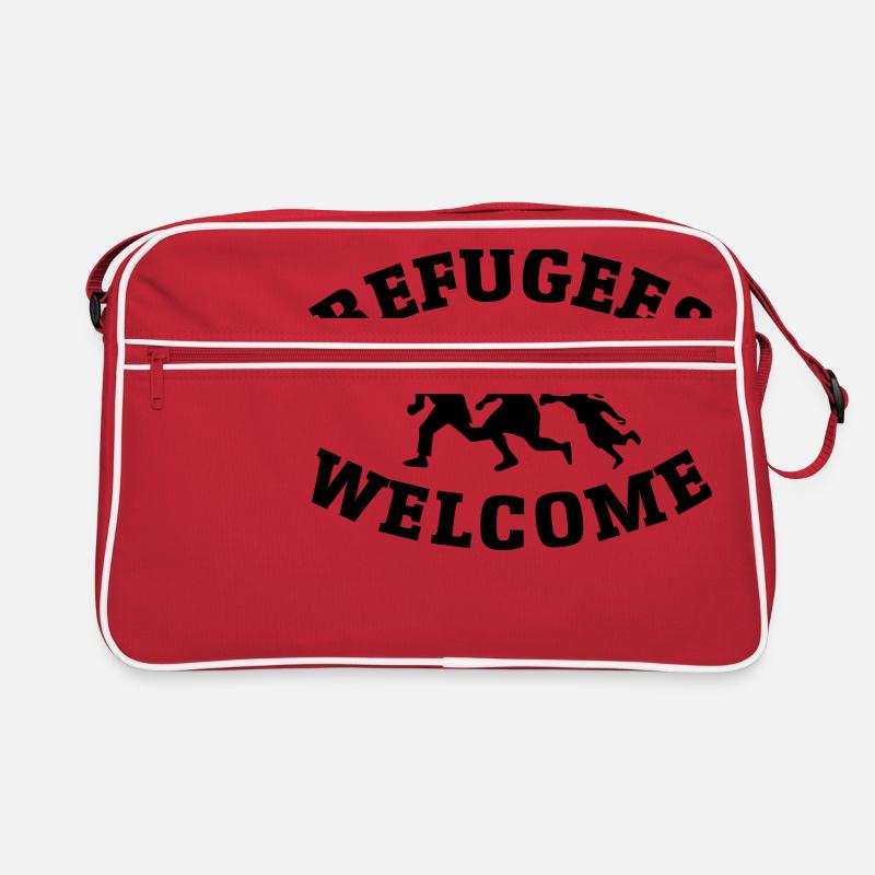 refugees flüchtlinge Retro Tasche