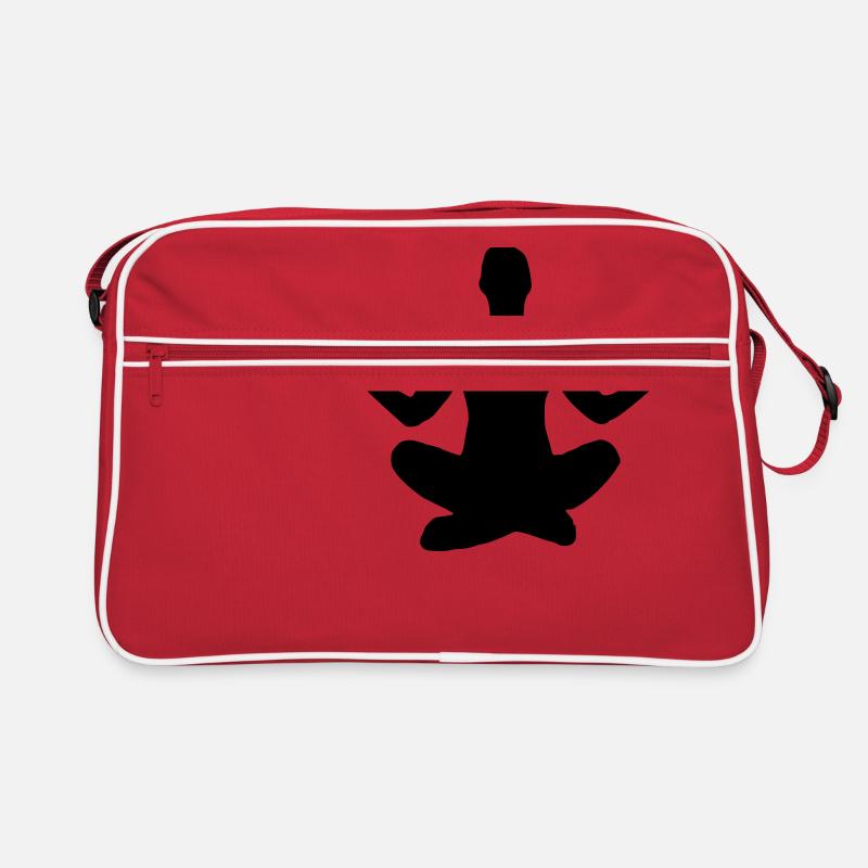 Yoga Pose Silhouette Retro Tasche