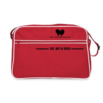 POMERANIAN me rend heureux - Sac Retro - rouge/blanc - Devant