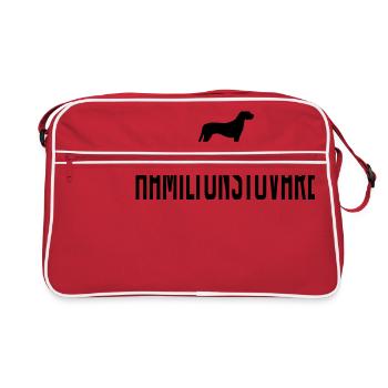 race Chien courant de Hamilton - Sac Retro - rouge/blanc - Devant