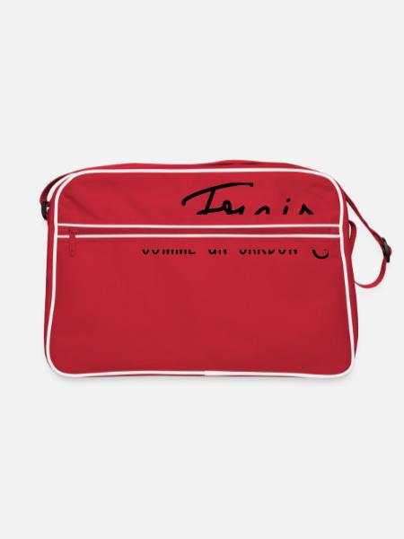 Frais comme un gardon - Sac Retro - rouge/blanc - Devant