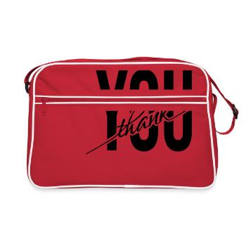 Thank You Thank you Thank you gift - Retro Bag - red/white - Front