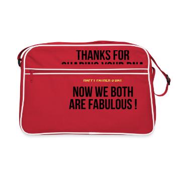 Fête des pères - Sac Retro - rouge/blanc - Devant