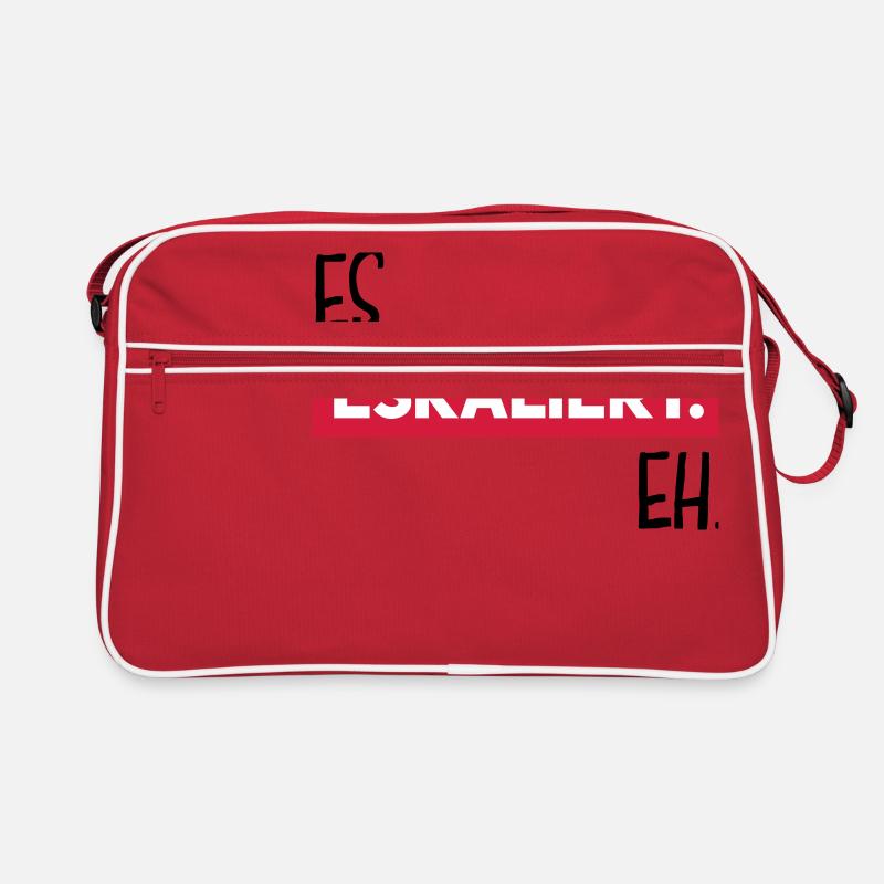 es eskaliert eh Retro Tasche