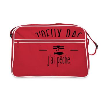 Je peux pas j ai pêche - Sac Retro - rouge/blanc - Devant