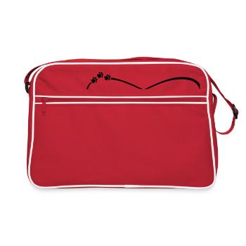 Beauceron Dog Infinity Symbol Dog Love - Retro Bag - red/white - Front