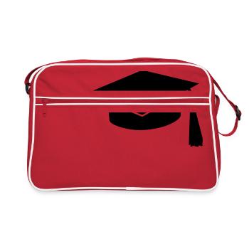 graduation hat - Sac Retro - rouge/blanc - Devant