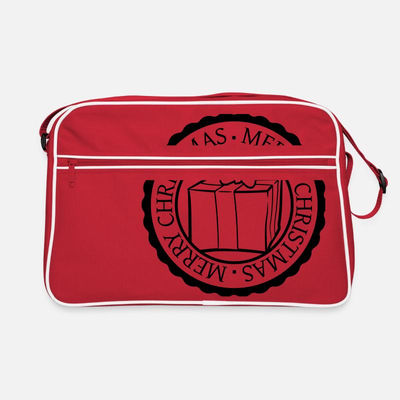 round circle stamp nicholas christmas design coo Retro Bag