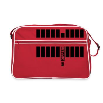 Be Different - Retro Bag - red/white - Front