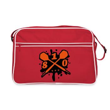 fléchettes fléchette flèche équipe 180 blob - Sac Retro - rouge/blanc - Devant