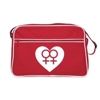 Lesbian Love - Sac Retro - rouge/blanc - Devant