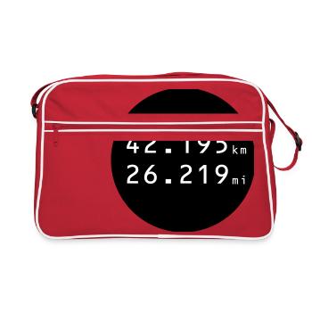 RUN RUN - Sac Retro - rouge/blanc - Devant